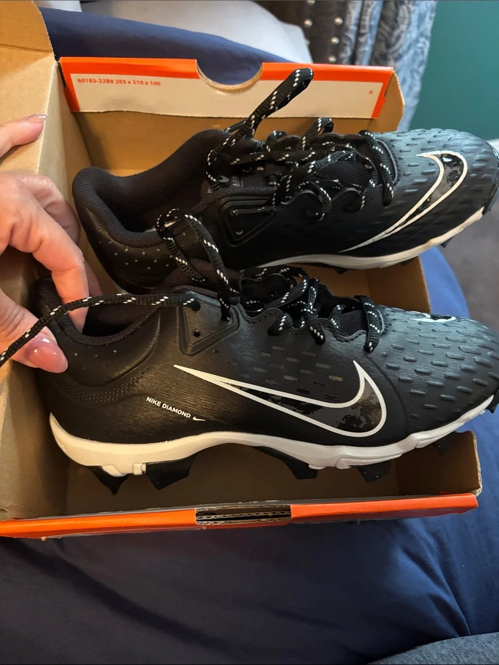 Nike Women’s Black and White Athletic Cleats